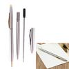 1Pc Metal Ballpoint Pen Stationery Stainless Steel Rod Rotating Pen Ballpen