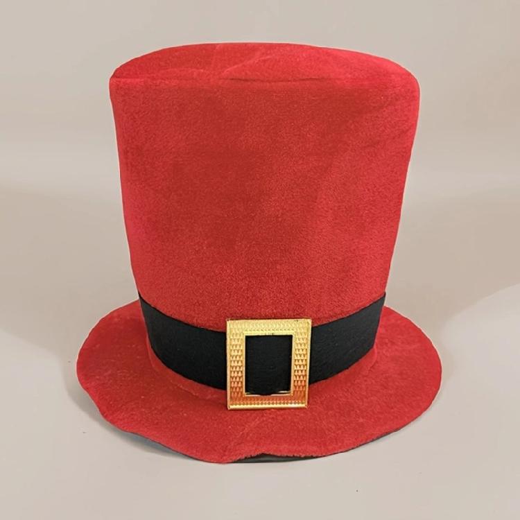 Popular Santa Tall Hat for Christmas Celebration Traditional Festival Props Holiday Hat Photo Hat for Theme Party