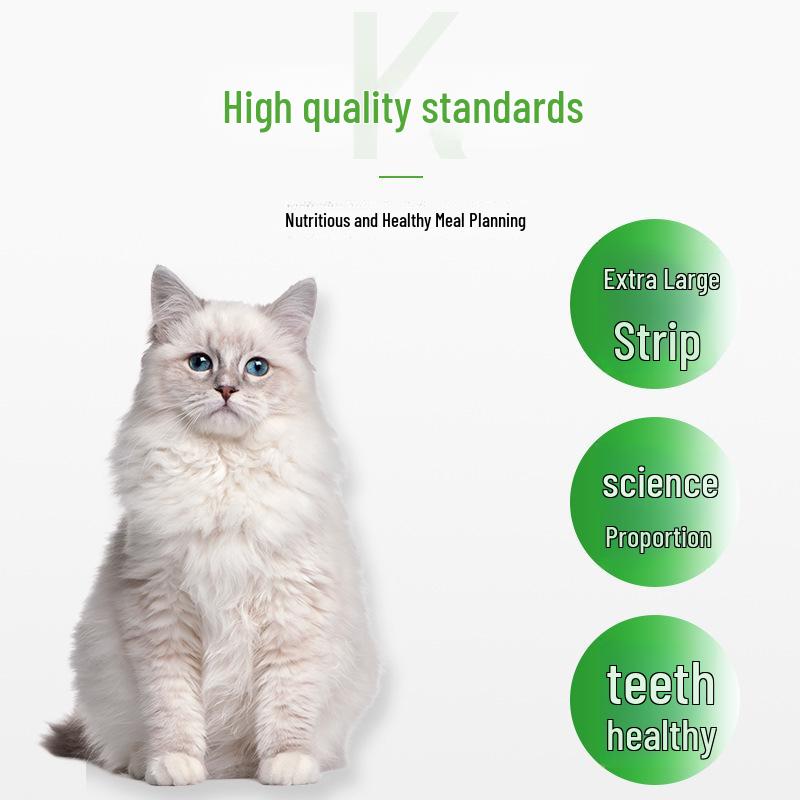 Individually Packed Freeze-Dried Cat Grass Sticks: Hairball-Reducing Chicken Snacks for Kittens & Adult Cats with Free Shipping