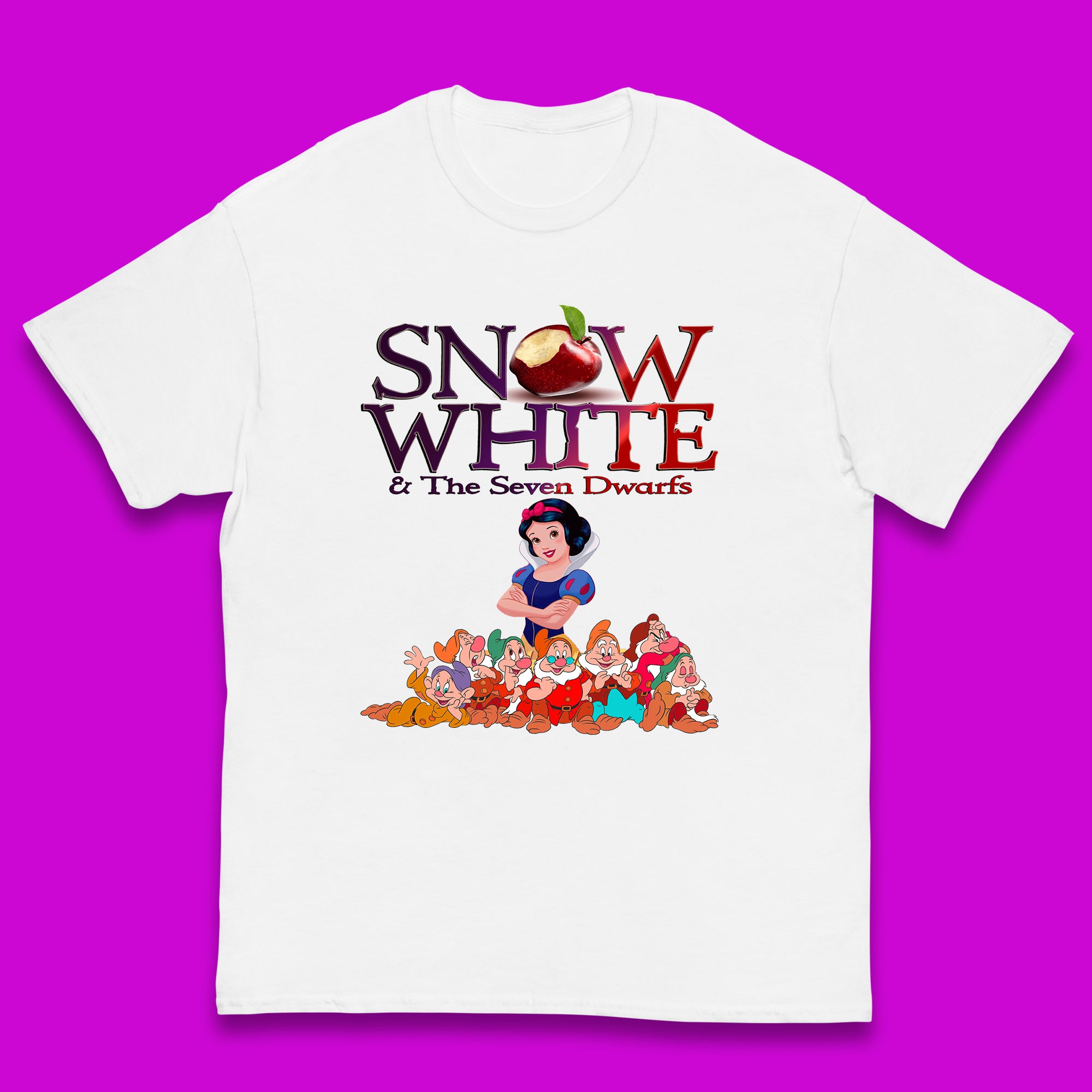 

Disney Snow White And The Seven 7 Dwarfs Disney Dwarfs Group Grumpy Sleepy Dopey Doc Sneezy Bashful Happy Disneyland Cartoon Character Kids T Shirt 160