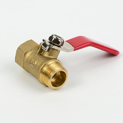 1/8" 1/4'' 3/8'' 1/2'' Brass Small Ball Valve Female/Male Thread Brass Valve Connector Joint Copper Pipe Fitting Coupler Adapter