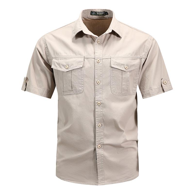 Men's 2025 Summer Trendy Street Style Loose Short-Sleeve Shirt