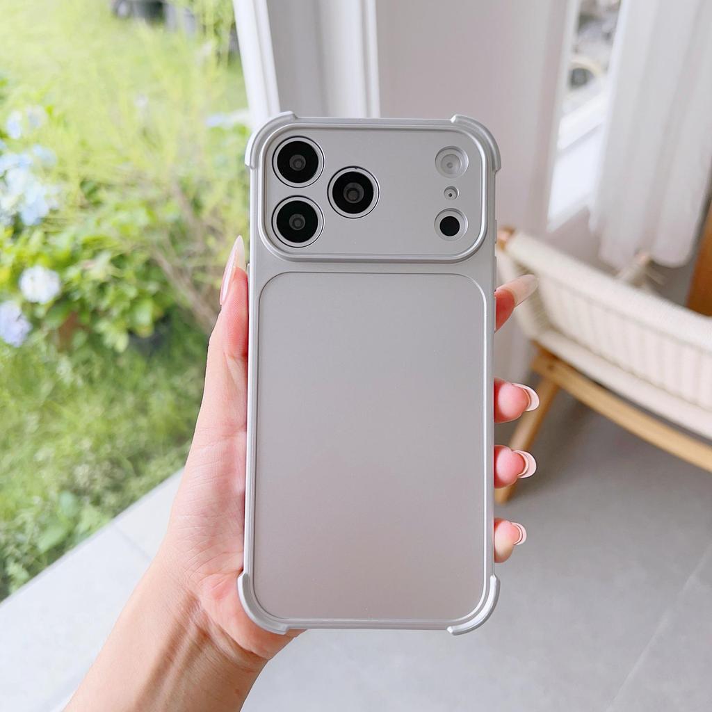 Starry Orange Ultra-Thin Phone Case for iPhone 14 to 17 Pro Max, 15-piece Set