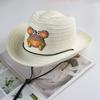 2024 New Boys' Straw Sun Hat: Summer Fisherman Style