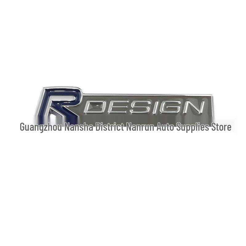 RDESIGN 3D Metal Car Emblem Decal for Volvo S60L, V40, V60