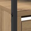 Shoe Cabinet Artisan Oak 100 X 34 X 112 Cm Particleboard