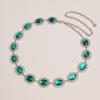New Women's Big Diamond Waist Chain Hollow Beautiful Metal Waist Chain Women Luxury Exquisite Women Waist Chain