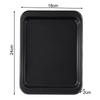 For Baking Bread Easy Clean Baking Tray Bread Cake Baking Tray Oven Use Color Black Rectangular Uniform Heat Distribution