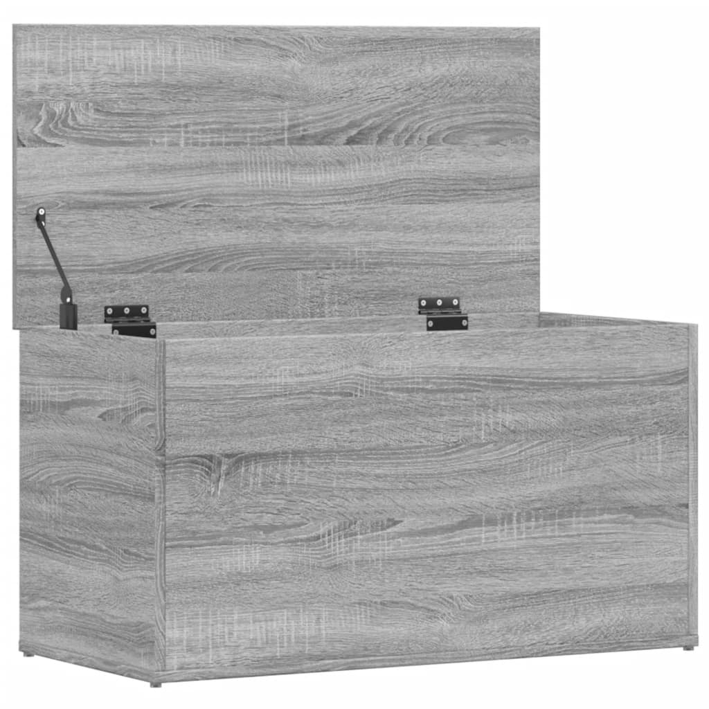 Storage Chest Grey Sonoma 84 X 42 X 46 Cm Engineered Wood