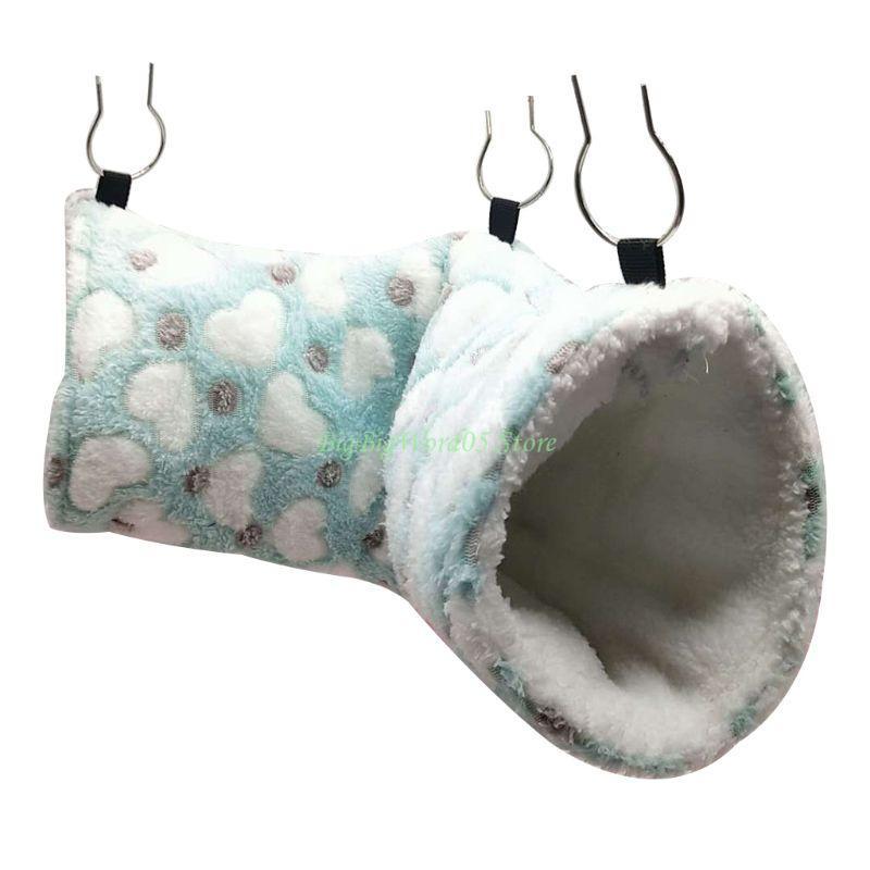 24TE Hamster Hammock Tunnel Toy Guinea Pigs Warm Bed Cage Swing for Sleeping