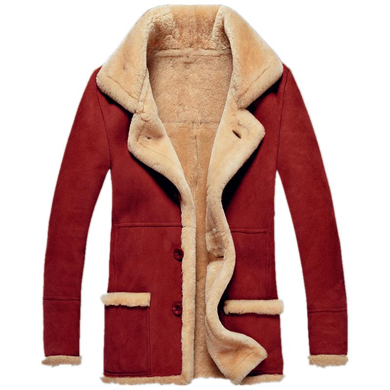 Men s Faux Leather Velvet Jacket - Fur-Lined and Thickened, Autumn/Winter Bestseller S