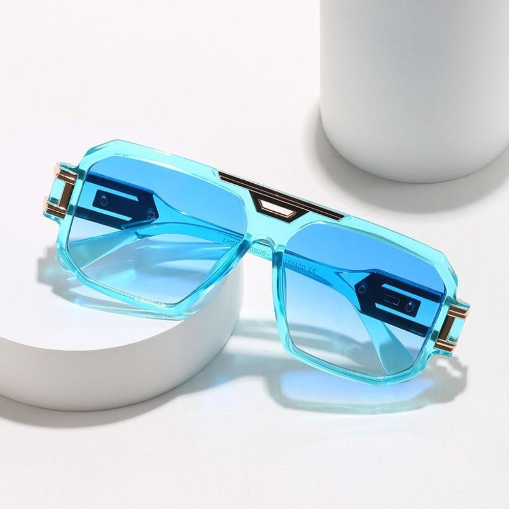 

Square Retro HD Sunglasses Large Frame Unisex Sunnies Fashion Anti-UV Glasses Summer чорний