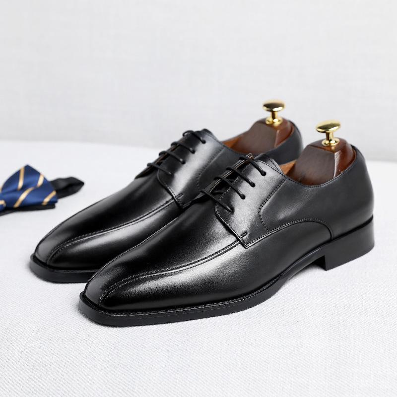 Autumn Italian Men Shoe Polishing Elegant Social Shoes Men Business Dress Shoe Casual Flat Shoe Men Party Wedding Shoe Zapatos