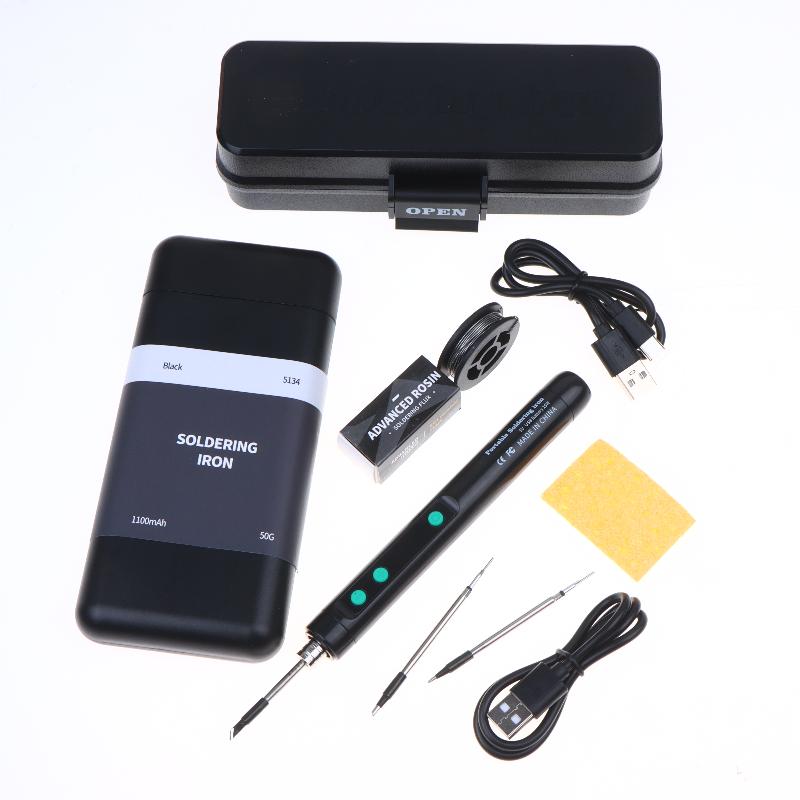 Portable Wireless Soldering Iron with Built-in Battery 180-450 Adjustable Temp Ideal for Electronic Enthusiasts