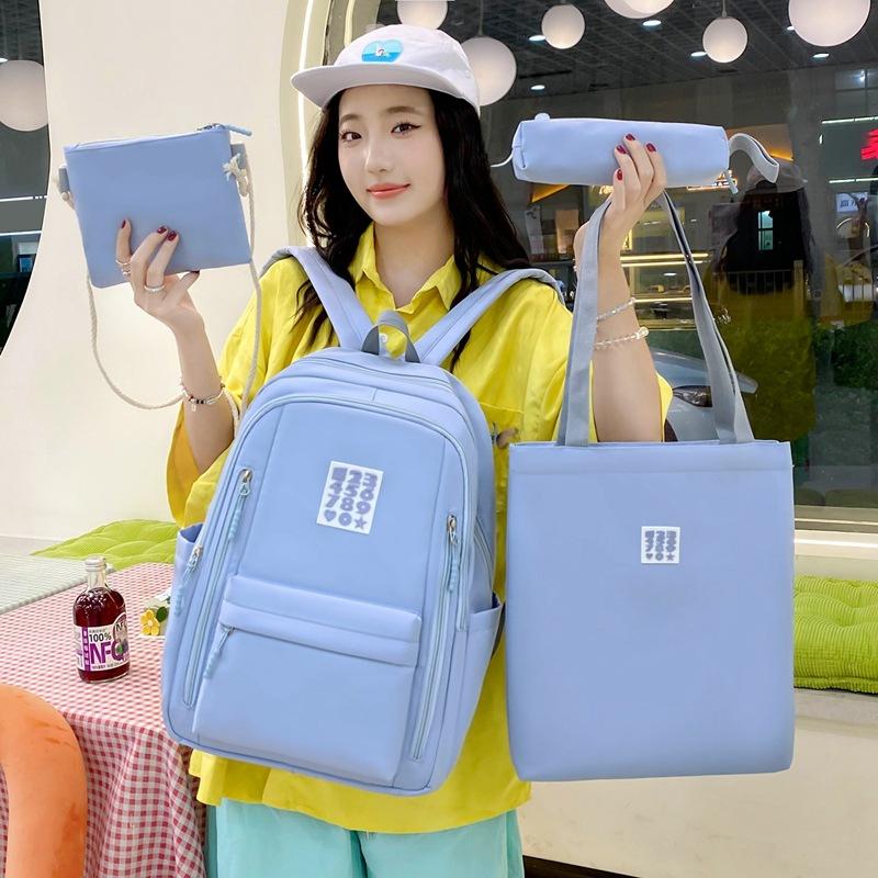

Junior High School Birthday Ins Style Campus Backpack Simple Large Capacity Forest Backpack Women