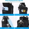 Portable Insulated Crossbody Bottle Holder - Large Capacity, Sporty Style, Wetsuit Material