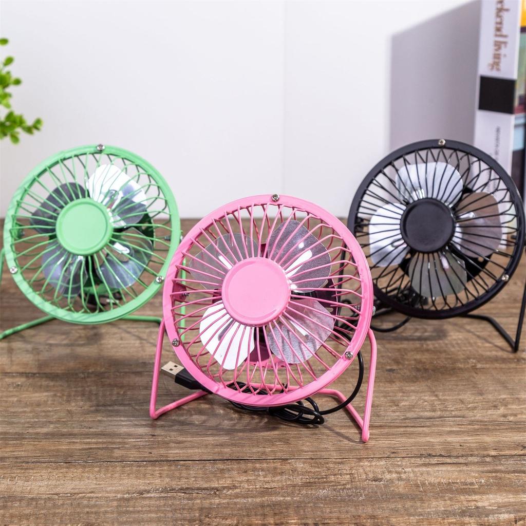 4inch Portable C Ooling Desk  Cooler USB Rechargeable Office Metal Fan