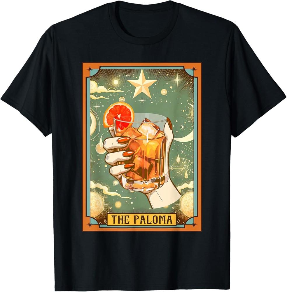Paloma Lover Cocktail Lover Drinking The Paloma Tarot Card T-Shirt Unisex T-Shirt S