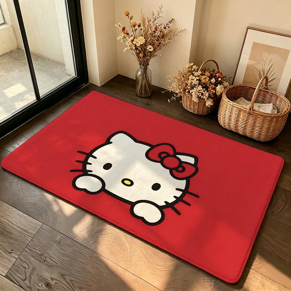 Cute K-hello-H-KittyS Kawaii Carpet Bathroom Anti-slip Mat Door Mat Home Decoration Mat Entrance Door Mat Scratch-resistant