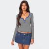 Women S Striped Color Block Knit T Shirt Slim Fit V Neck Long Sleeve