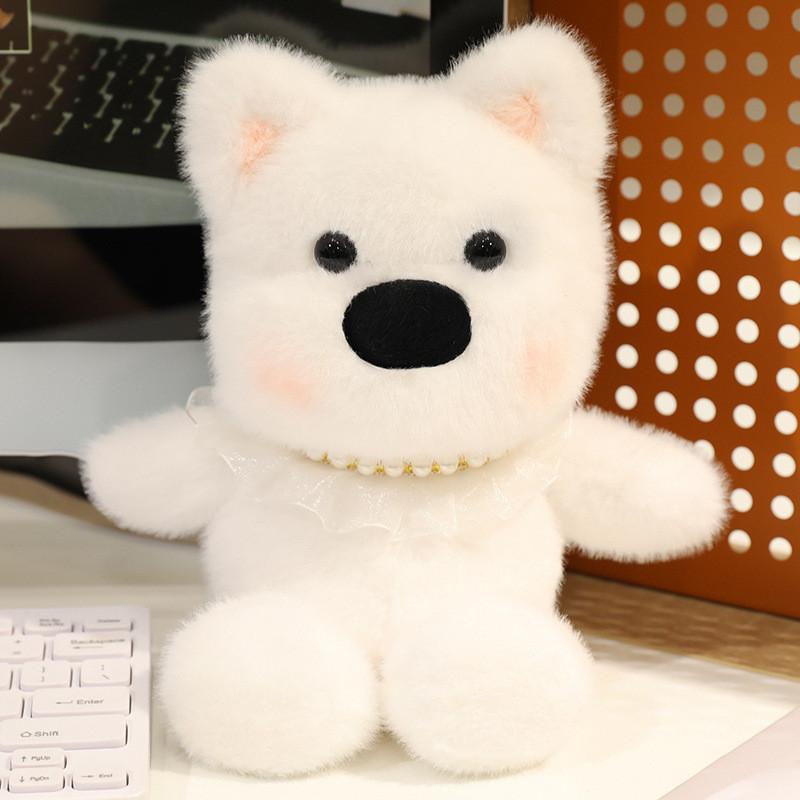 Plush Running Bear Toys Ultra Soft Short Hair Children Room Decor Gifting Doll