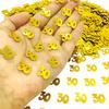 15g/Bag Digital Gold Confetti Glitter Number 18/21/30/40/50/60/70 Paper Scraps Birthday Party Anniversary Wedding Decoration
