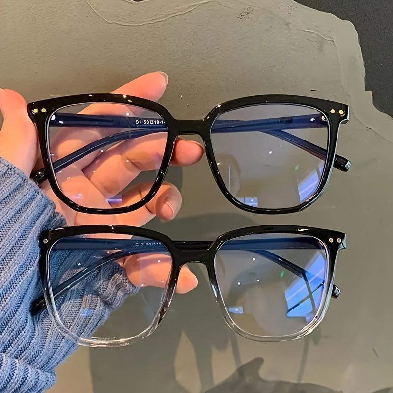 3pcs Fashionable Square Frame Anti Blue Light Glasses, Computer Glasses, Retro Men's and Women's Glasses