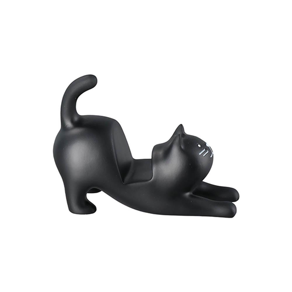 Cute Home Ornaments Cartoon 3D Desktop Stand Lazy Cat Cat Shape Phone Holder Phone Bracket Resin