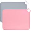 Silicone Placemats for Children and Babies, Set of 2 Toddler Placemats, BPA-Free, Portable Table Mats, Non-Slip Kitchen Mats, Dishwasher Safe