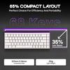 MechLands AJAZZ NK68 Wired Gaming Keyboard with Compact Mechanical Compatible with Lightbox, 65% Keyboard, Hot-Swap Compatible, Shine-Through Keycaps,