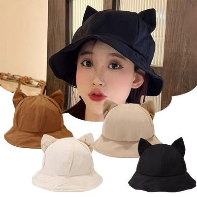 Καπέλο Κουβά με Αυτιά Γάτας Αντηλιακό Καπέλα Ψαρά Νέο Καπέλο Ψαρέματος Panama Δώρο