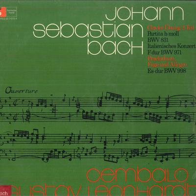 LP Record GUSTAV LEONHARDT  Bach ClavierUbung 2. Teil  Praelu 20210154 HARMONIA MUNDI Germany Classical Used