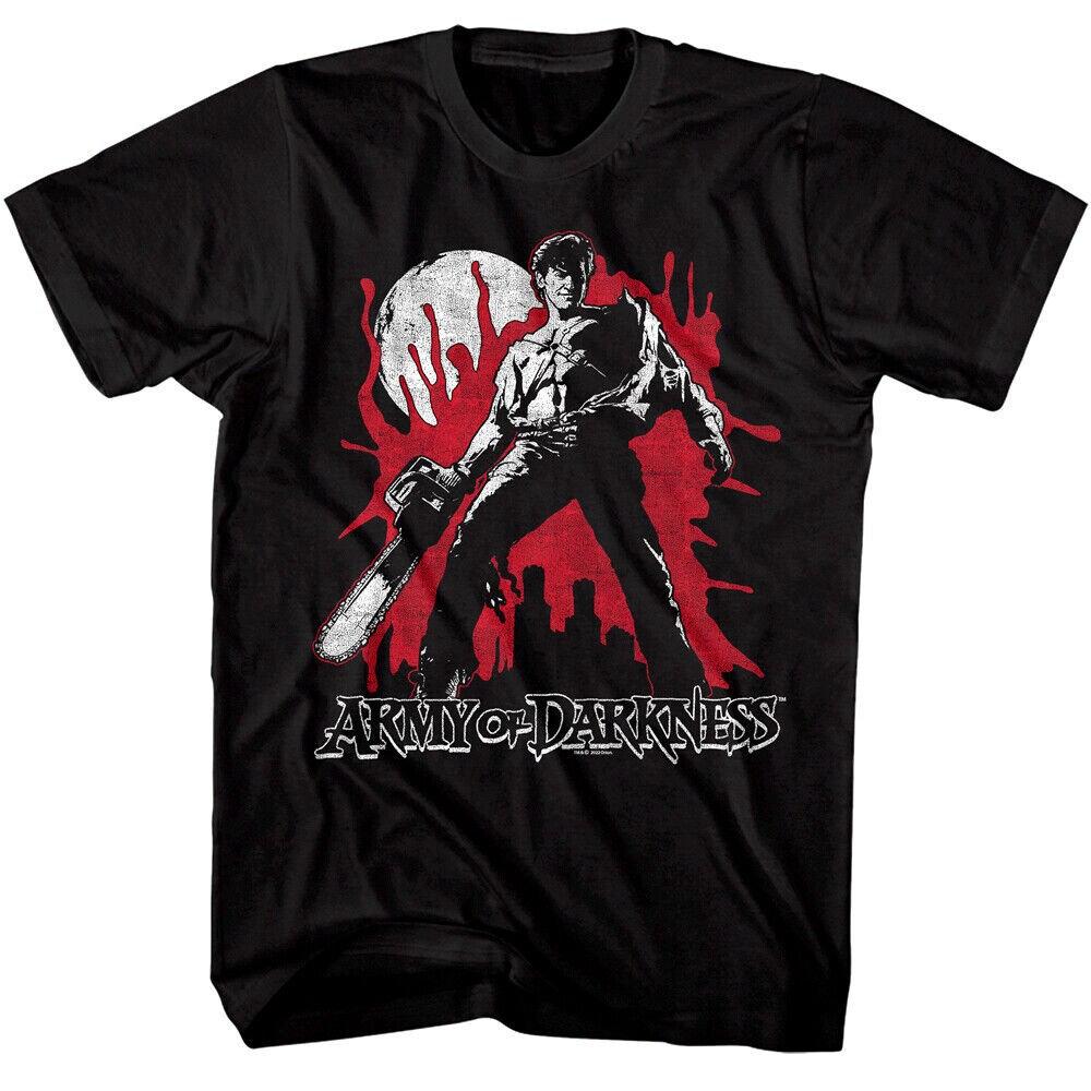 

Dark Legion Tshirt Hero Ashes Bloody Chainsaw Full Moon Zombie Horror Pattern Tshirt Pure Cotton Couple All Seasons Shirt - M... S разноцветный