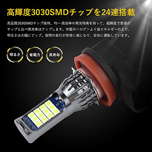 MAZERO Fog Lamp H8 H11 H16 LED Fog Lemon Yellow Yellow Lime Yellow 12V Car Bulb LED Bulb Fog Light LED Fog Lamp Fanless Integrated LED Bulb 2 Pie