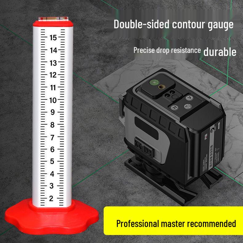 Four-Sided Aluminum Alloy Contour Gauge and Leveling Positioning Ruler for Tiling