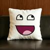 Meme Meme Face Cushion Cover Natural Linen Pillowcase Set AllinOne Decor for Sofa Bedroom  Chair