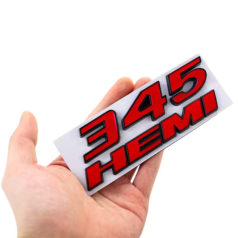 3D Metall 345 392 HEMI Emblem Dekor Aufkleber Für D-odg-e Ram 1500 C-aliber Nitro C-aravan A-venger Dart C-hallenger Zubehör