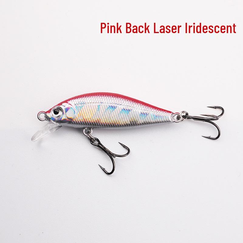 Lure Micro Minnow 5cm 3.2g, Long Cast Sinking Wobbler, Redeye Mandarin Fish Bass, All Water Layers