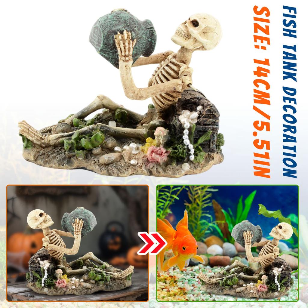 Halloween Skeleton Desktop Ornament,Holiday Gifts For Friends