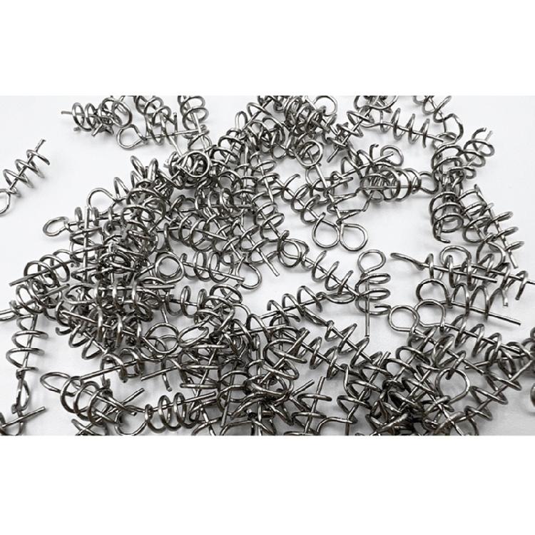100Pcs Fishing Hook Stainless Steel Spring Fishing Tackle Fishing Lock Accessory