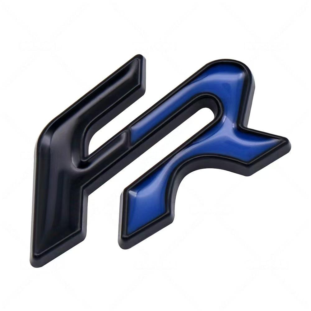 3D Metal FR Logo Badge Sticker Side Fender Rear Trunk Emblem Decal High-Quality Automotive Accessories