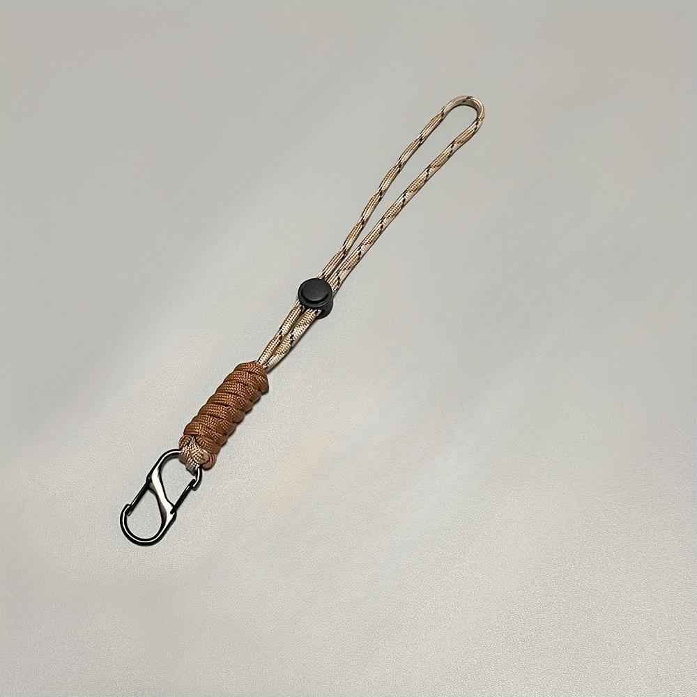 Braided Keychain with Wrist Hook - Durable Outdoor Multi-Color Key Holder for Hiking, Camping & Everyday Use, Camping Accessories