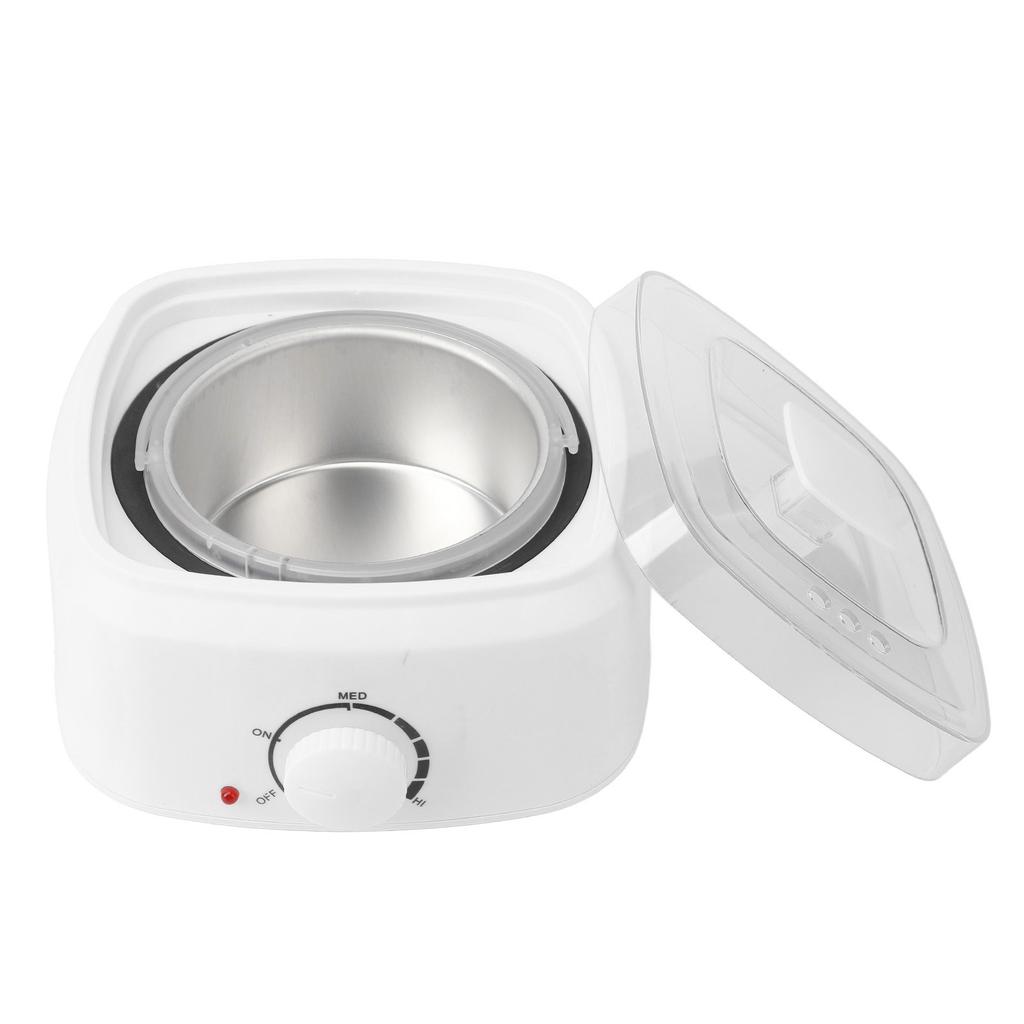Mini Wax Heating Machine Wax Warmer Heater See Through Lid 110‑240V for Hair Removal US Plug