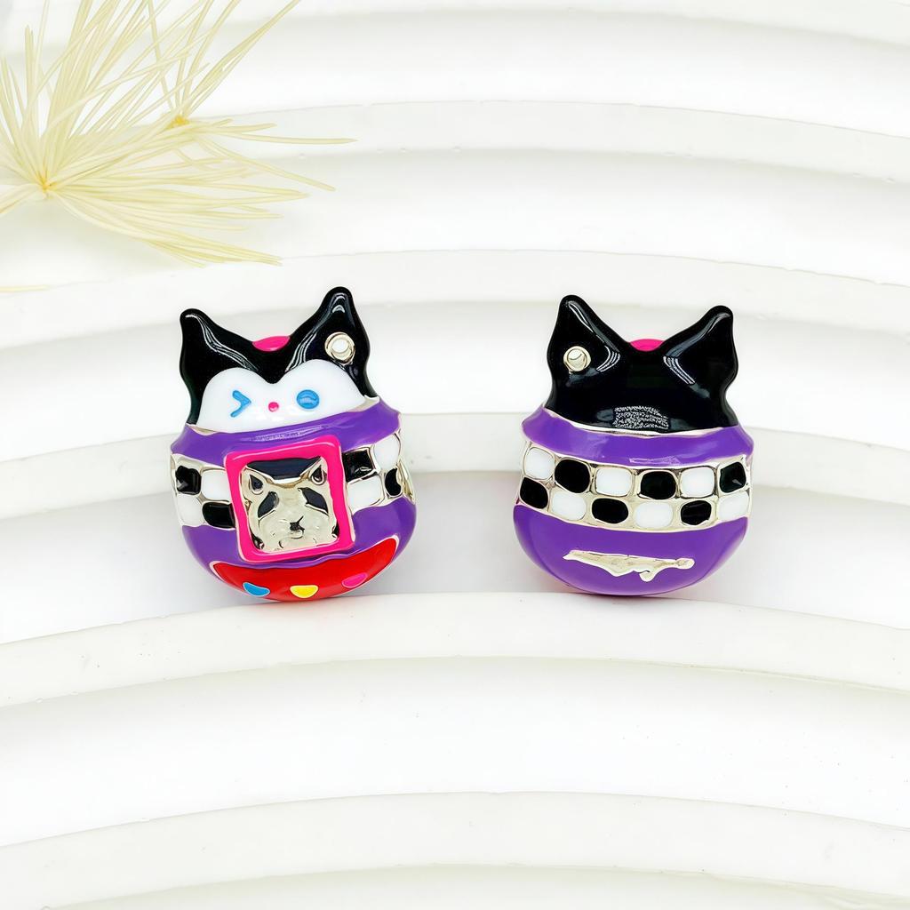 DIY 3D Alloy Drip Oil Cartoon Beaded Jewelry for Bracelets & Necklaces