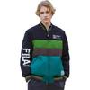 Fila Diseño de Manga Removible Cuello de Béisbol Cálido Letra Suelto Exterior Acolchado Ligero Algodón Plumón Chaqueta Hombre Chaqueta Negro F11M243901F-BK