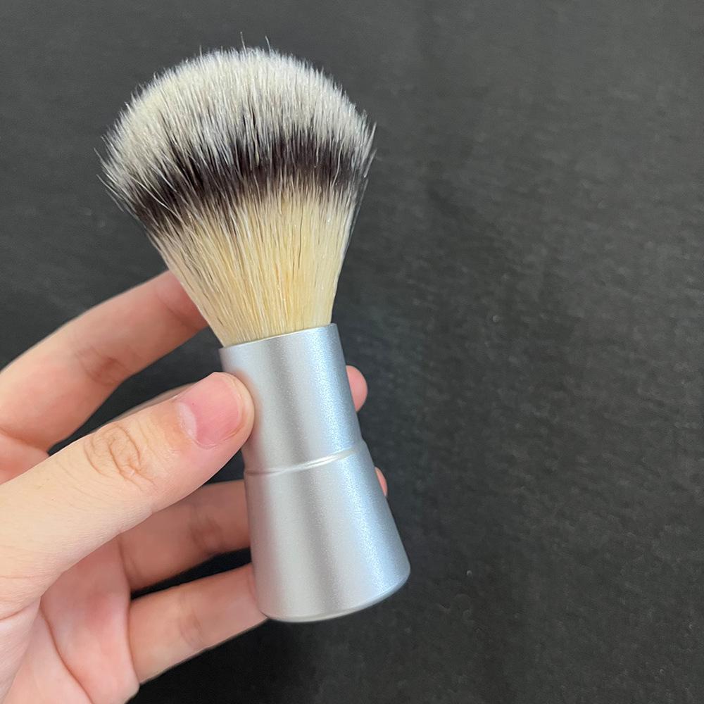 Men's Traditional Shaving Brush: Soft Bristle Nylon & Badger Hair for Beard.