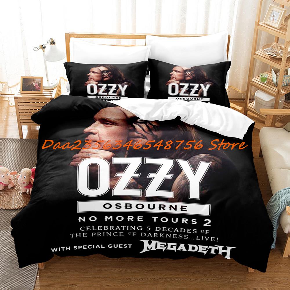 Přikrývka Ozzy Osbourne Povlečení Jednolůžko Twin Plné Královna Král Velikost Postelová Sestava Dospělý Dětský Pokoj s Hip Hop Postelí