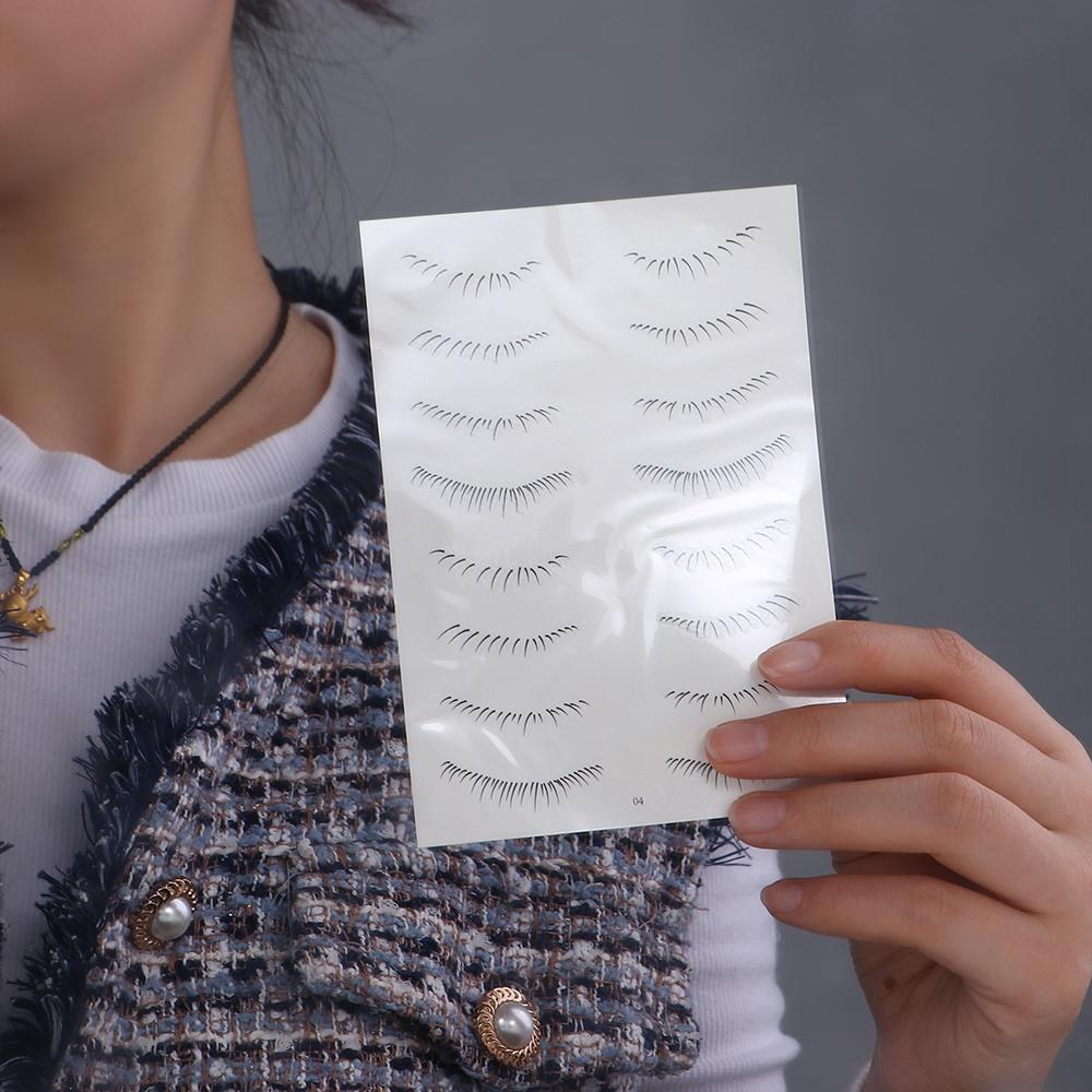 Multi-Style False Eyelashes Tattoo Simulation Transfer Lashes Decals  Eye Makeup Tools
