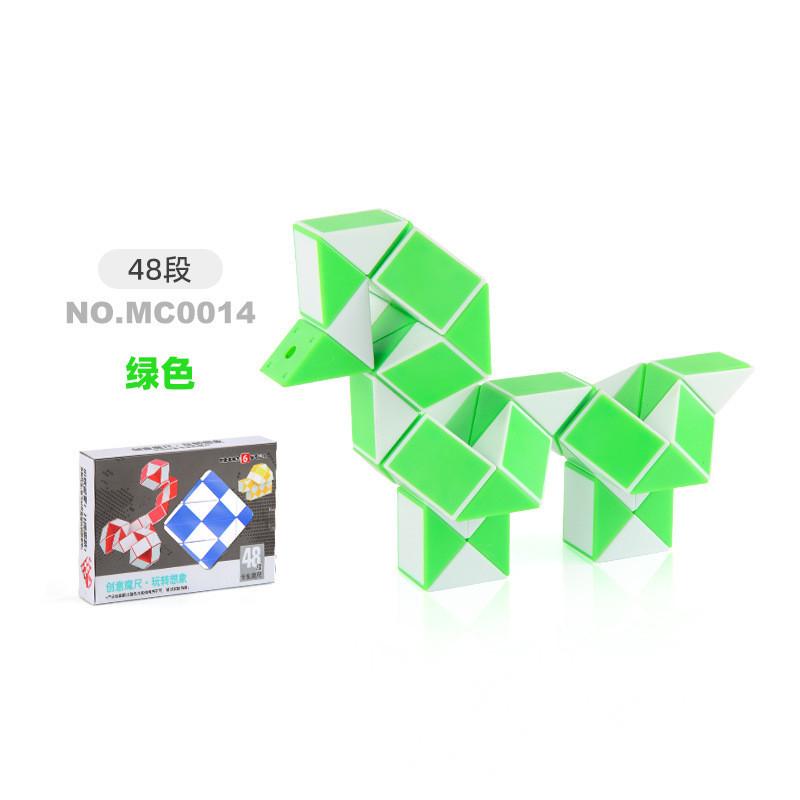 Colorful 24 Segment Magic Snake Puzzle Toy Flexible Educational Fidget Toy For Kids