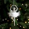 DIY Electroplated Ballet Girl Pendants Exquisite Christmas Tree Ornaments  Scene Setup Props
